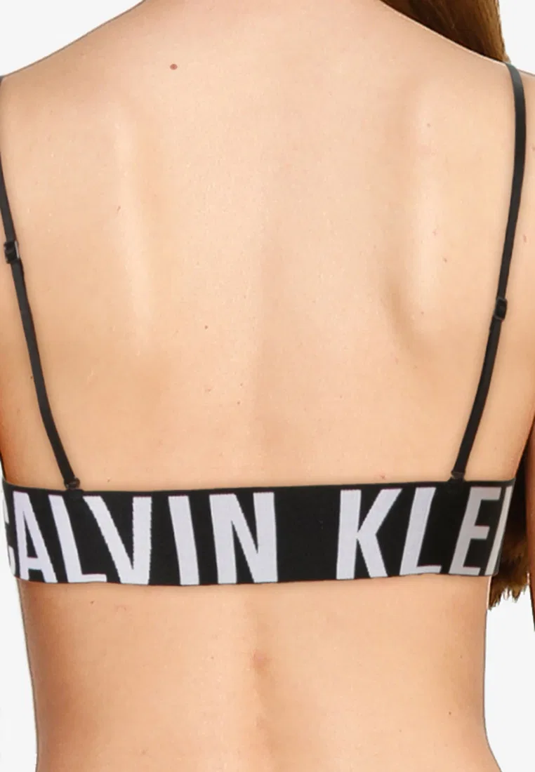 Бюстгальтер бандо на косточках, Calvin Klein, черный — фото 3