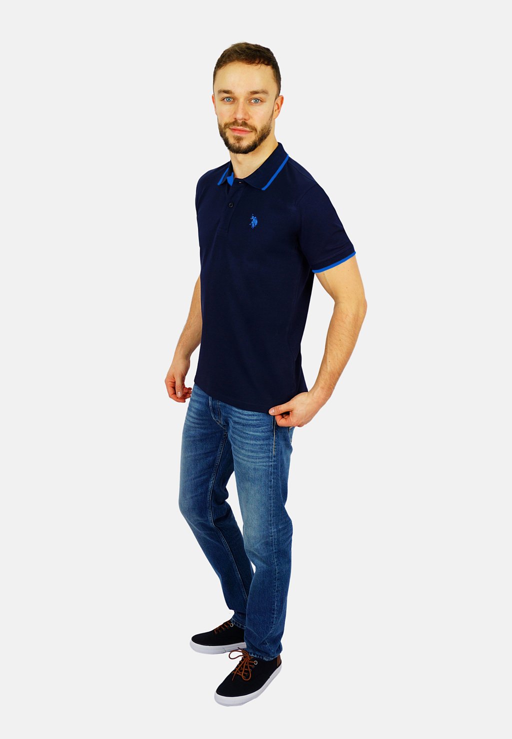 

Рубашка поло SHORTSLEEVE U.S. Polo Assn., темно-синий