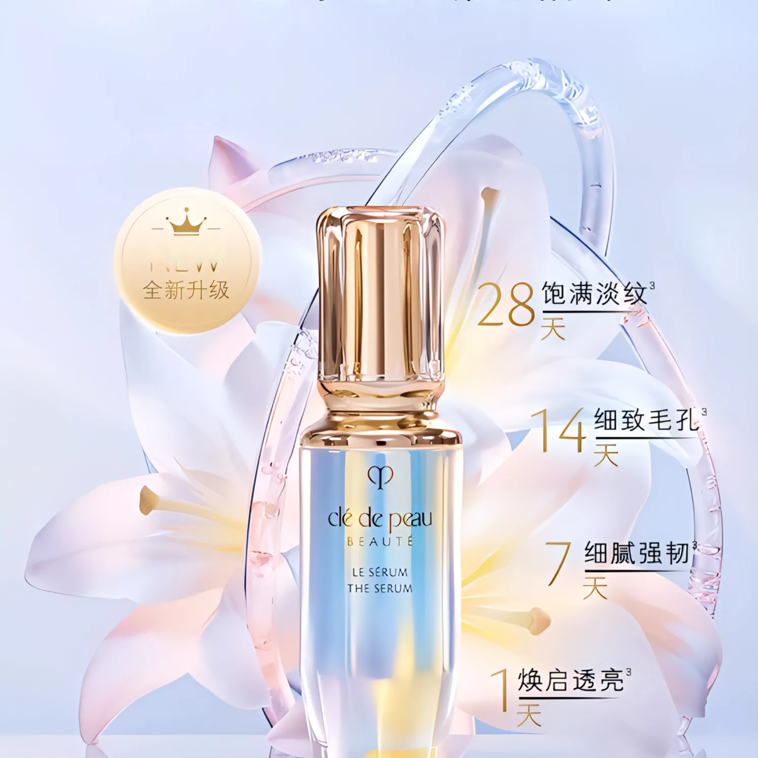 Сыворотка Cle De Peau Beaute — Clé De Beauté для лица в бутылочке с дозатором, 30 мл — фото 4