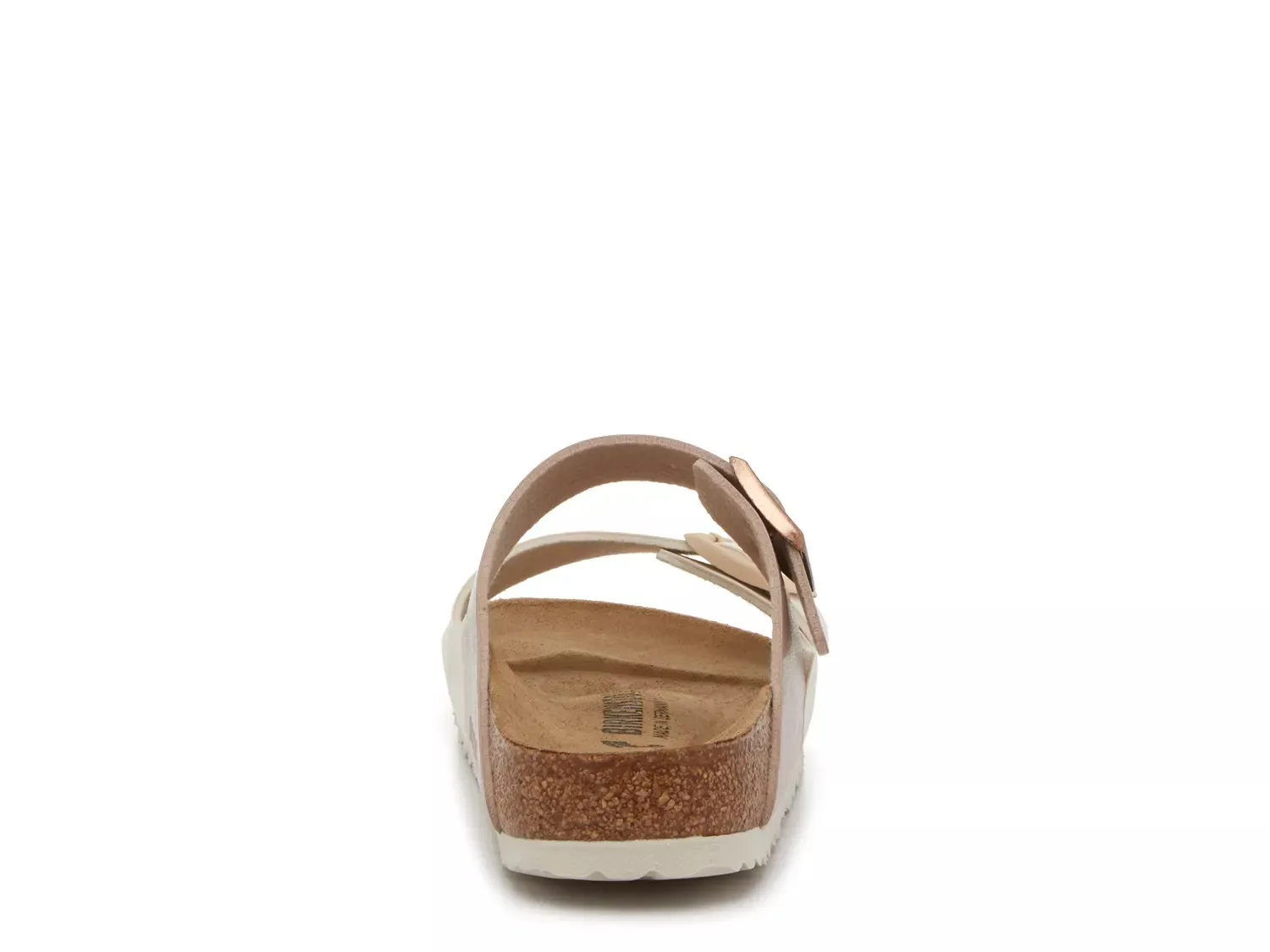 Сандалии Birkenstock Arizona — женские, розово-золотой металлик/белый — фото 4