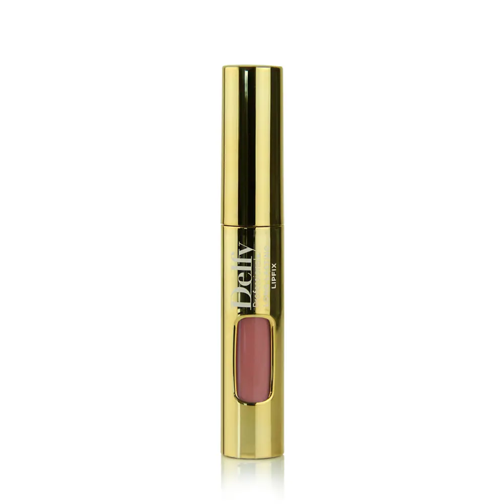 Помада для губ Lipfix gold labial líquido Delfy, цвет crepe, 8 гр. — фото 2