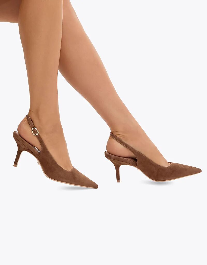 Туфли на каблуке Carvela Spirited из коричневой замши — фото 3