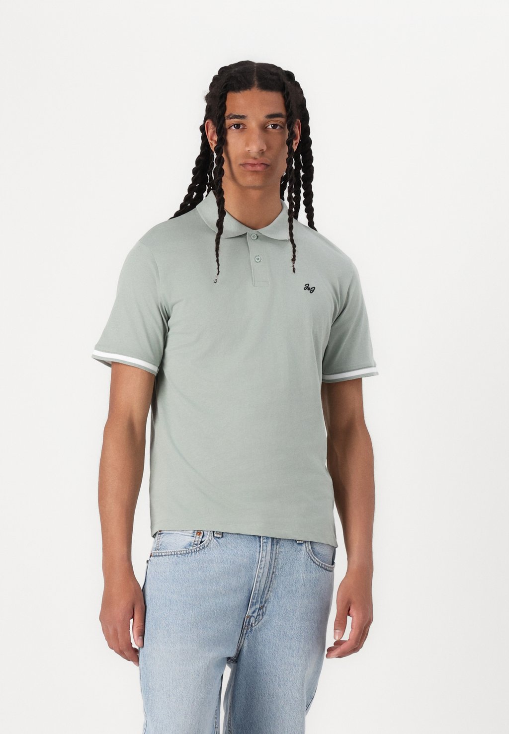 

Рубашка поло JJEJERSEY LOGO Jack & Jones, светло-зеленый