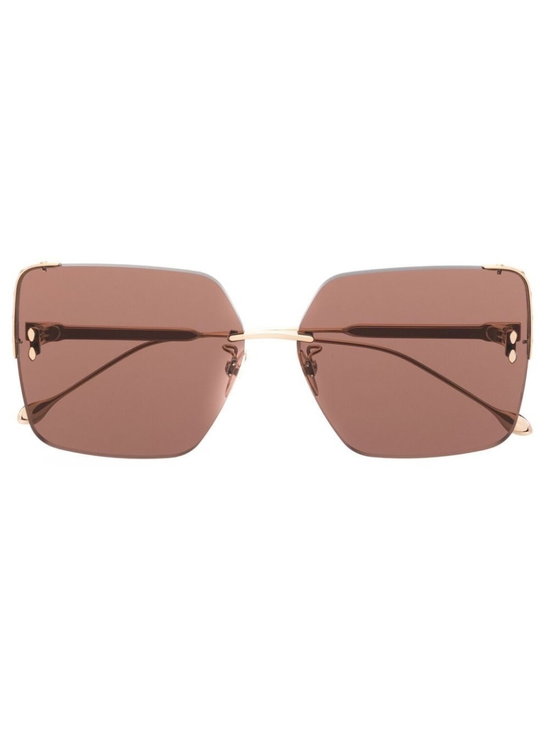 

Isabel Marant Eyewear солнцезащитные очки в квадратной оправе, золотой
