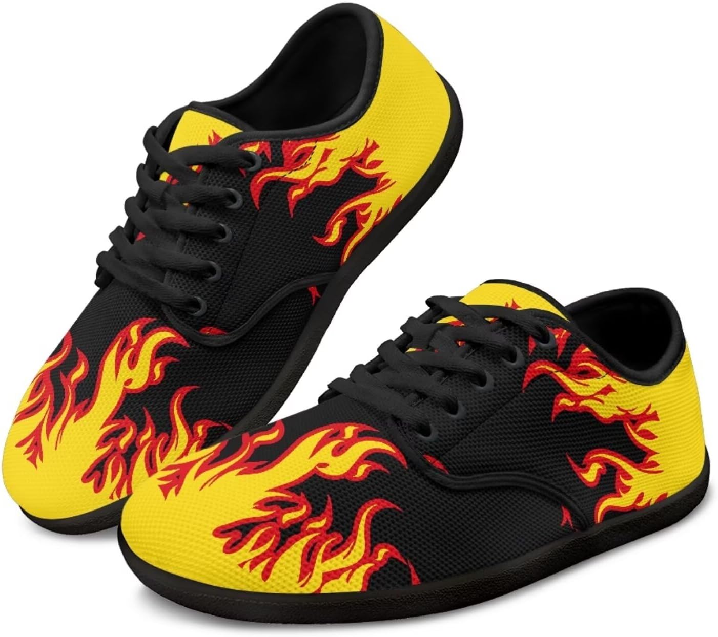 

Мужские минималистичные прогулочные кроссовки с широкой ноской, без перепада высоты, повседневные дышащие слипоны для тенниса Pointodoor, Fire Flame