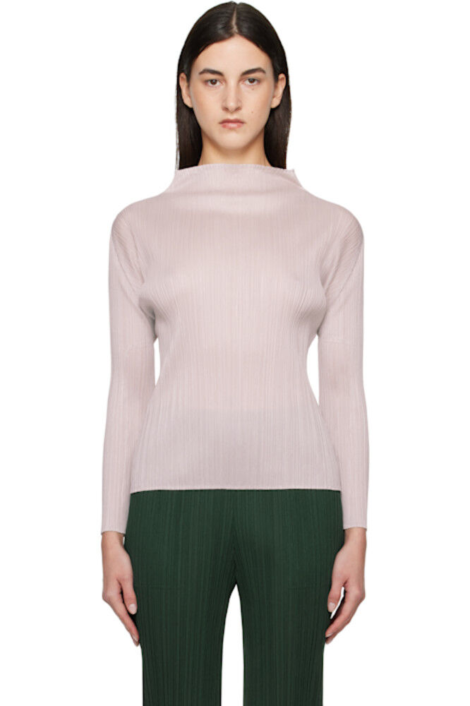 

Бежевый Новые Красочные Базовые 4 Топ PLEATS PLEASE ISSEY MIYAKE