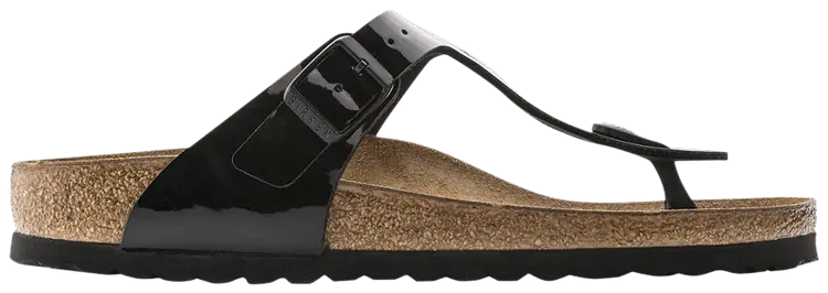 Кроссовки Birkenstock Wmns Gizeh Birko-Flor Patent 'Black', черный