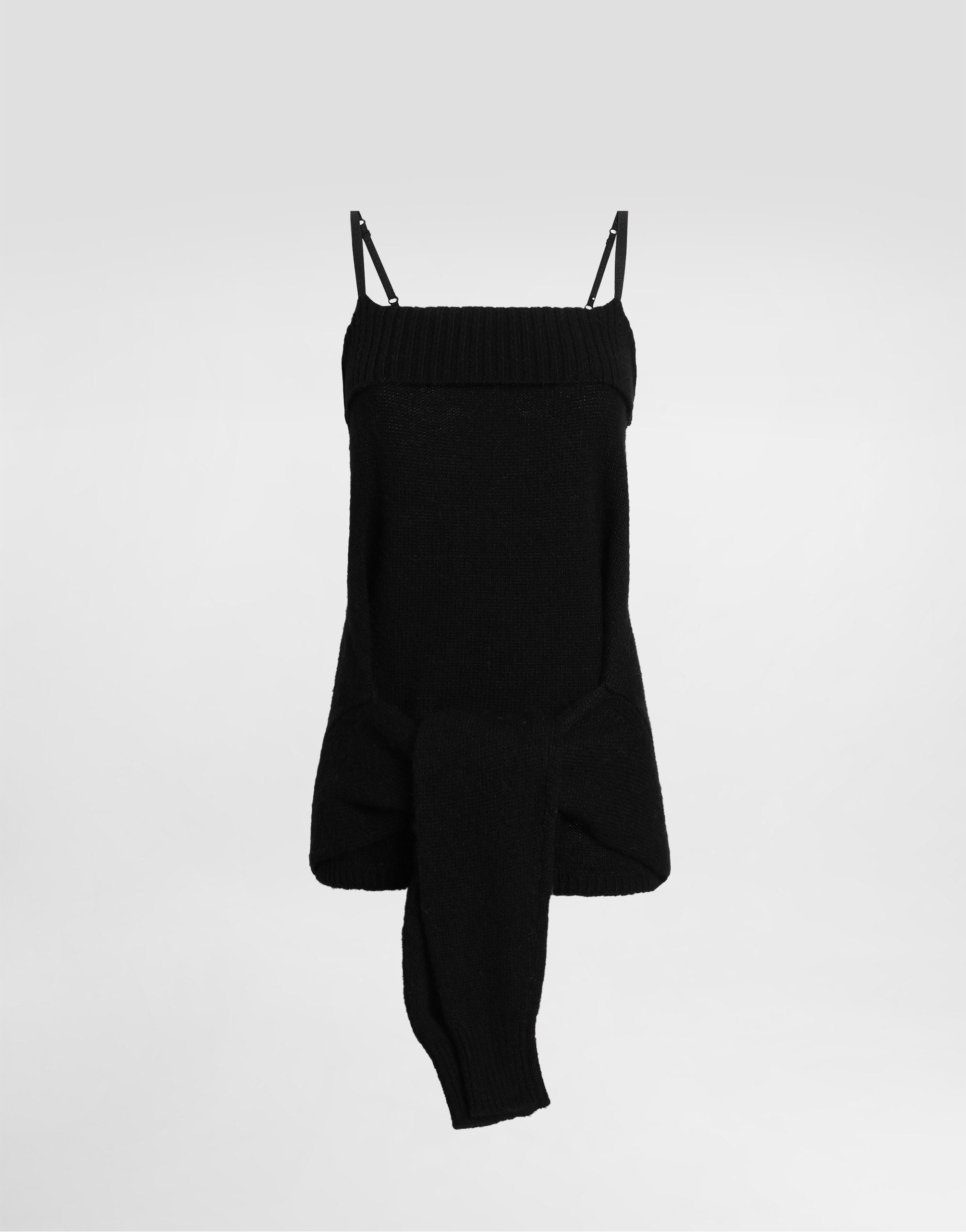 

Майка из шерстяного смешанного материала Dolce & Gabbana, черный