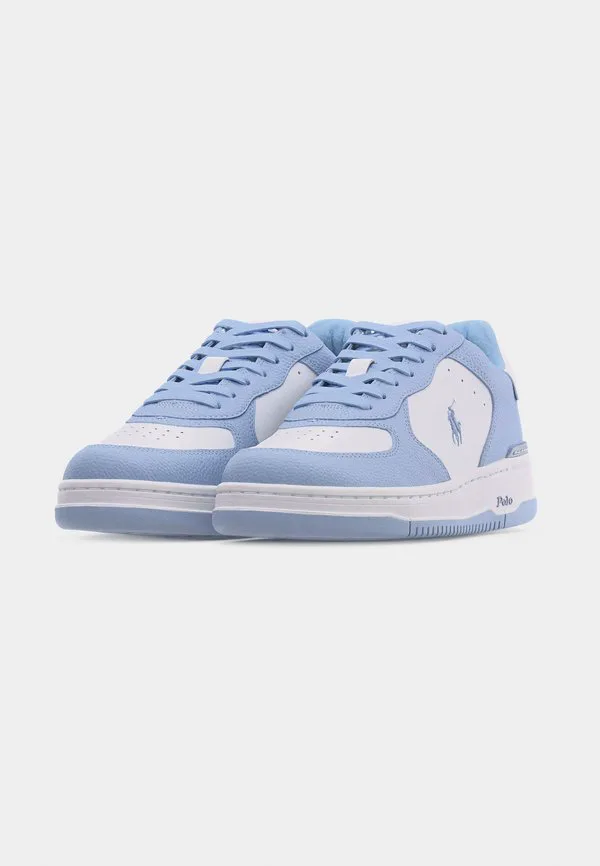 Кроссовки masters court из кожи Polo Ralph Lauren, Cornflower Blue/White — фото 3