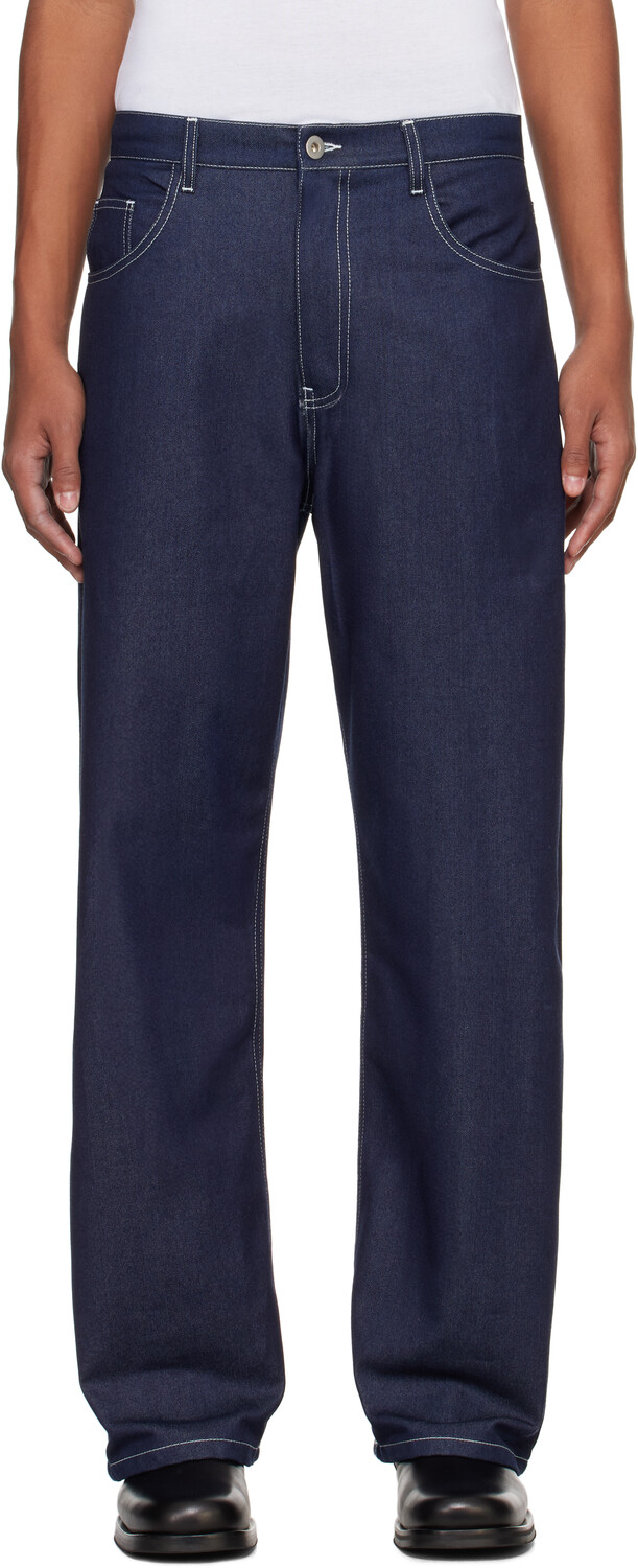 

Синие джинсы с пятью карманами Small Talk Studio