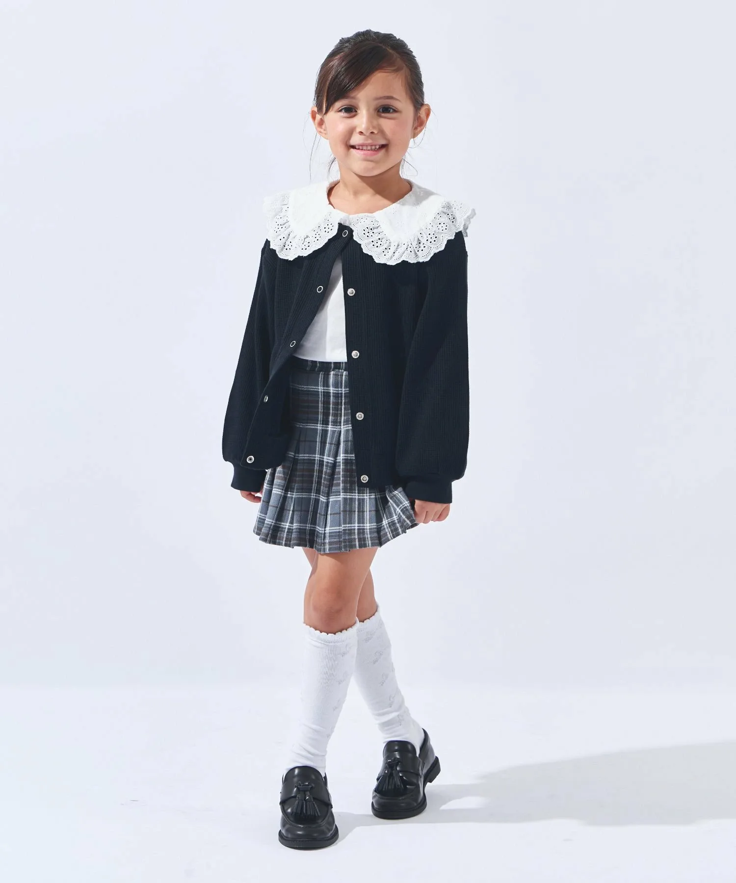 Вафельный кардиган Ever Closet, цвет Black