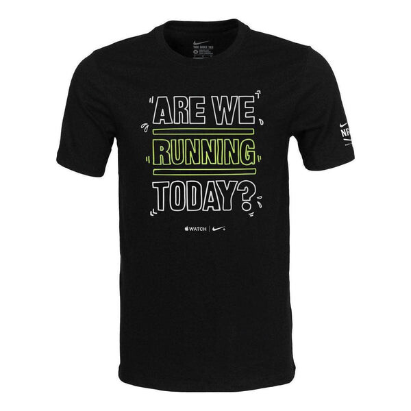 

Футболка Nike Alphabet Round Neck Quick Dry Short Sleeve Unisex Black, мультиколор