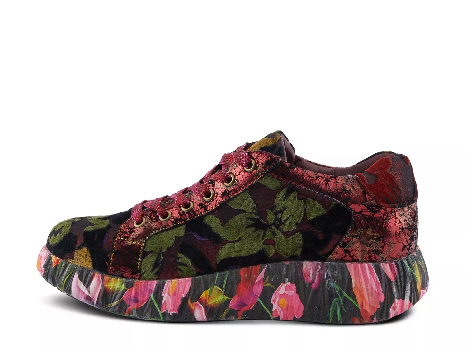Кроссовки L'Artiste Dallyn Wedge Sneaker, бордовый — фото 2