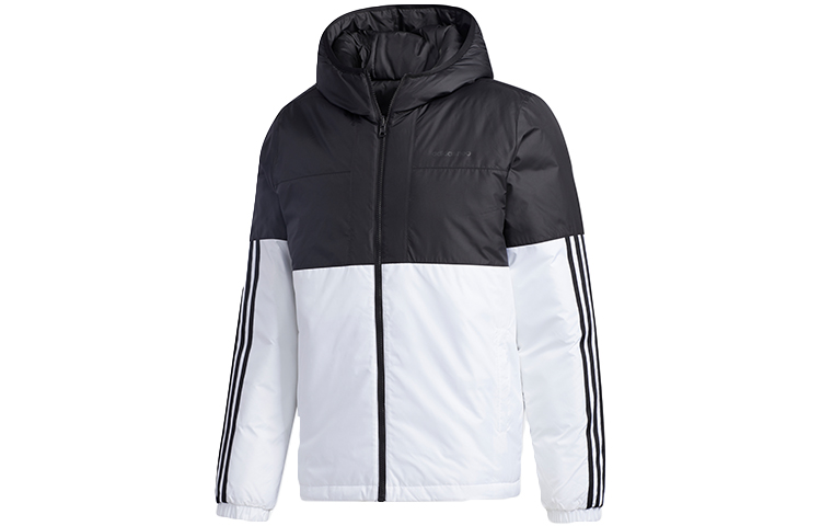 

Куртка пуховик мужская черно-белая Adidas Neo, Черный, Куртка пуховик мужская черно-белая Adidas Neo