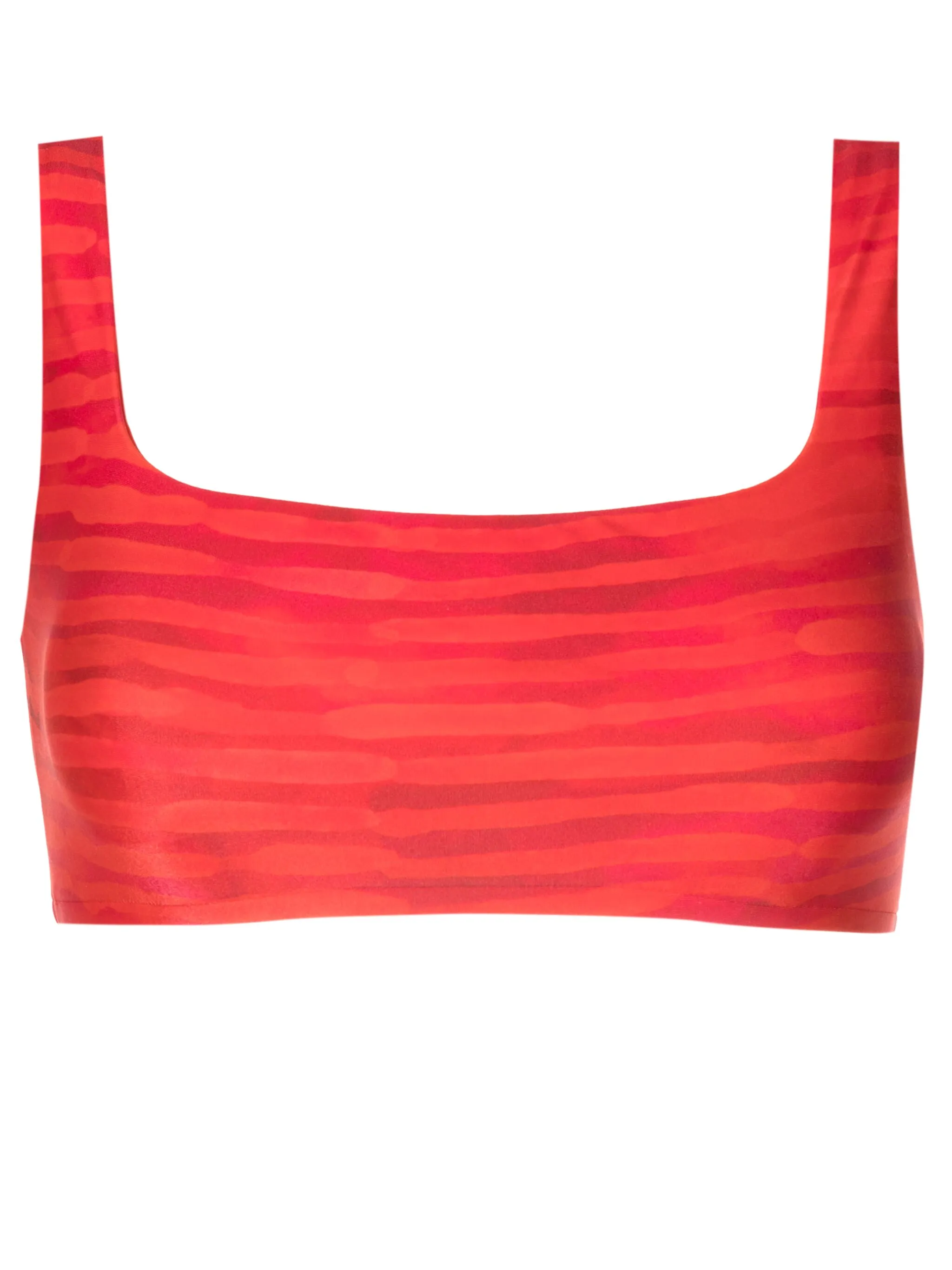 

Топ-бикини с квадратным вырезом в полоску Lenny Niemeyer, оранжевый