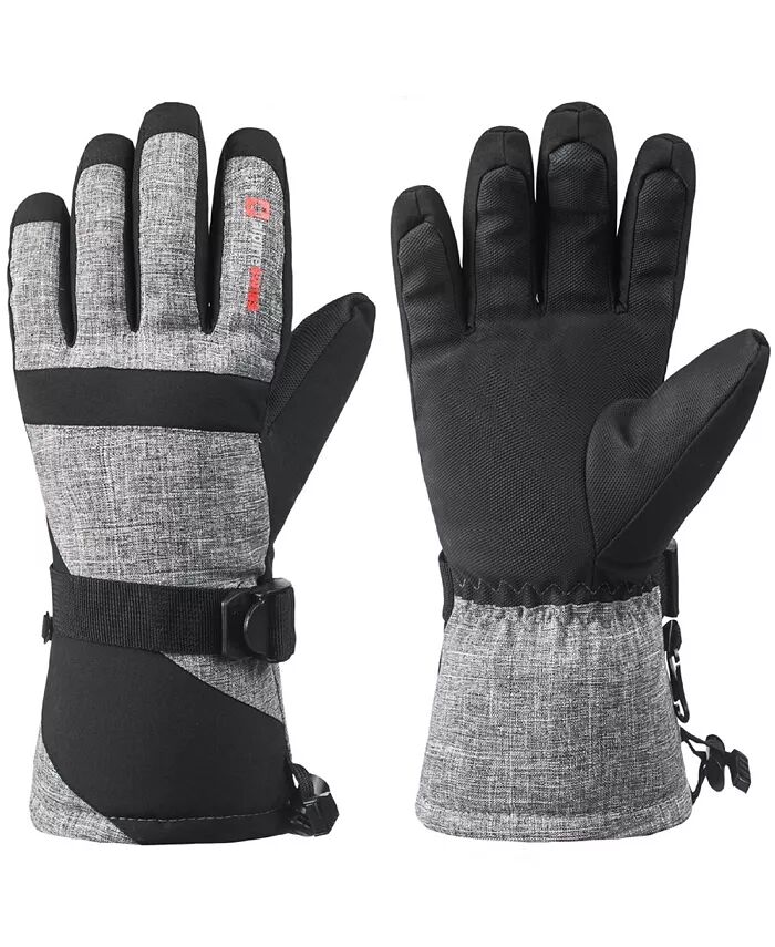 

Мужские водонепроницаемые лыжные перчатки для сноуборда 3M Thinsulate Winter Gloves Alpine Swiss, серый