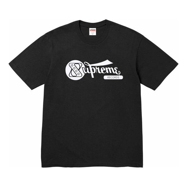 

Футболка records t-shirt 'black white' Supreme, черный