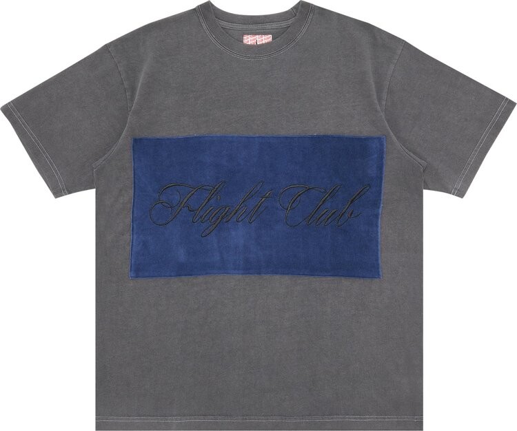 

Футболка Flight Club Script 'Washed Black/Velour Navy', черный