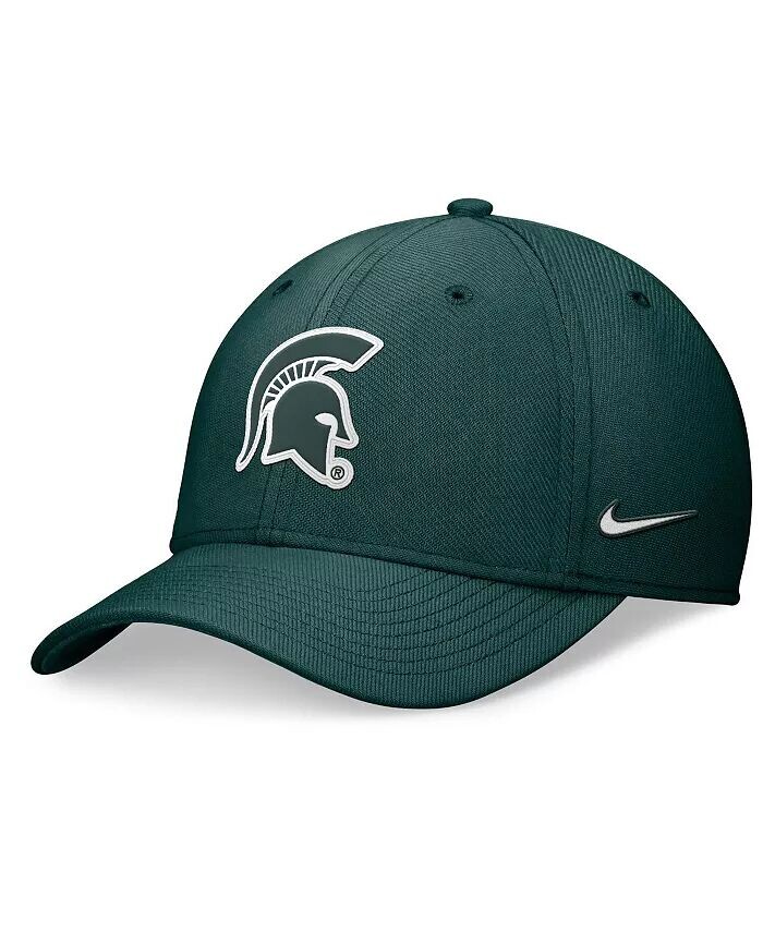 

Мужская зеленая кепка Michigan State Spartans 2024 Sideline Flex Nike, зеленый