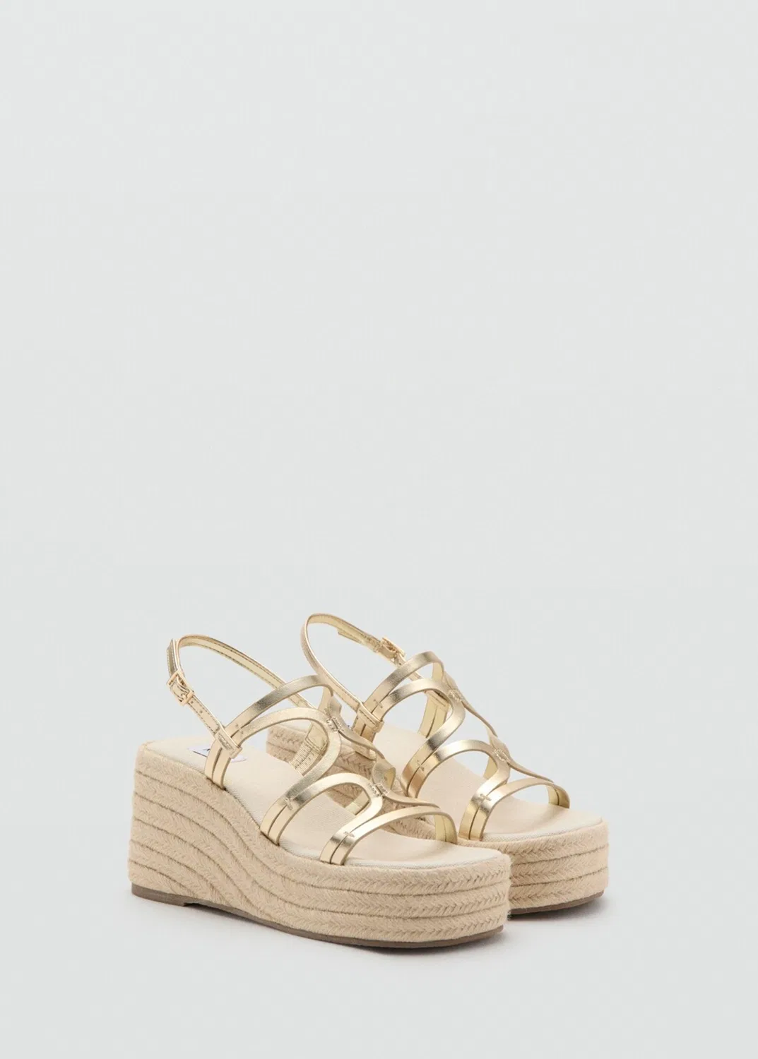 Сандалии 'Evora' Mango Teen, Gold — фото 3