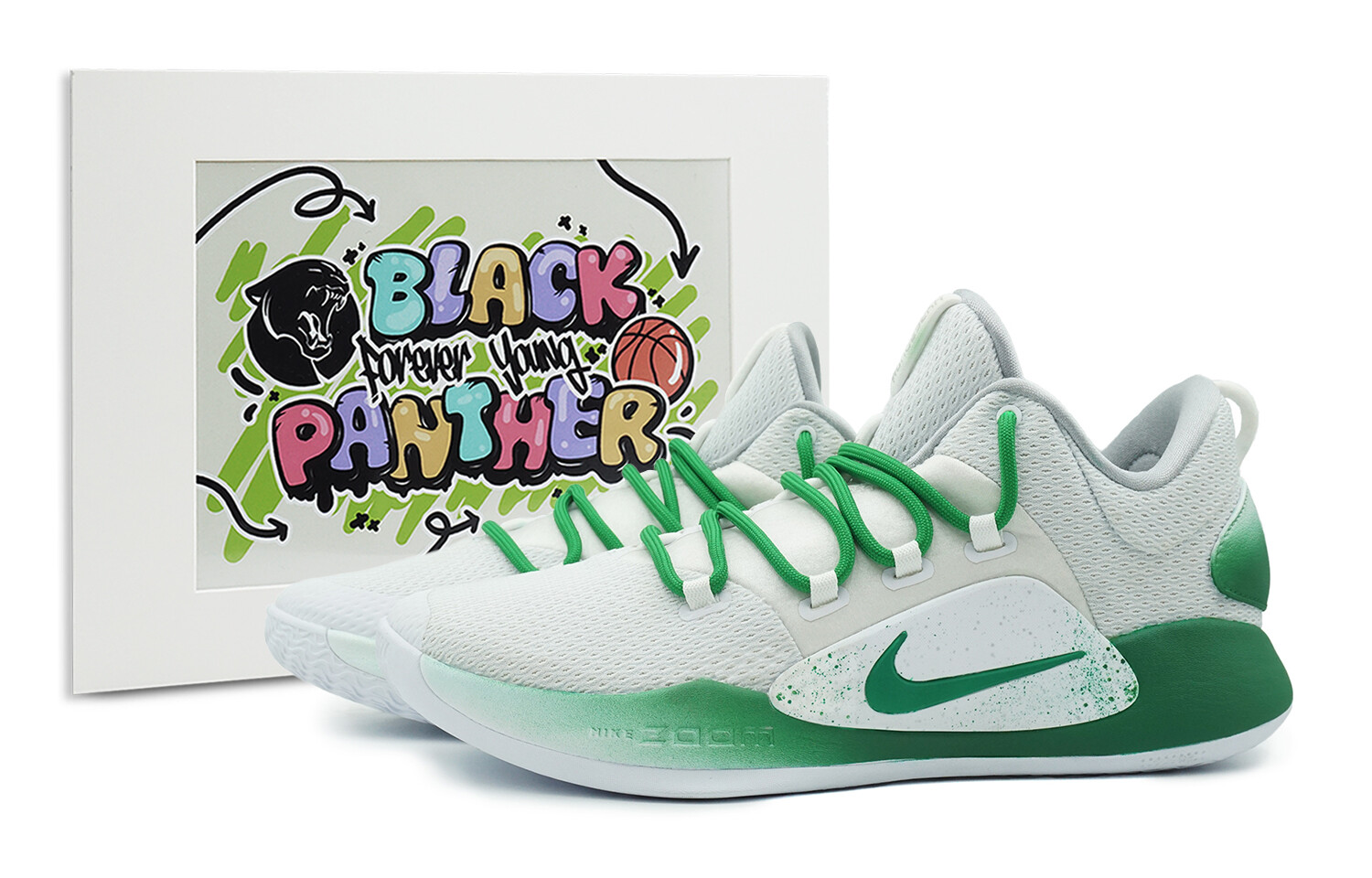 

Баскетбольные кроссовки Hyperdunk X мужские с низким верхом зеленые/белые Nike