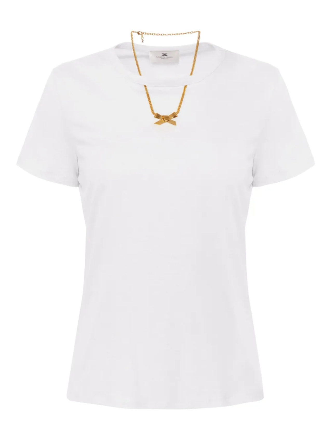 

Футболка из хлопка Elisabetta Franchi, белый