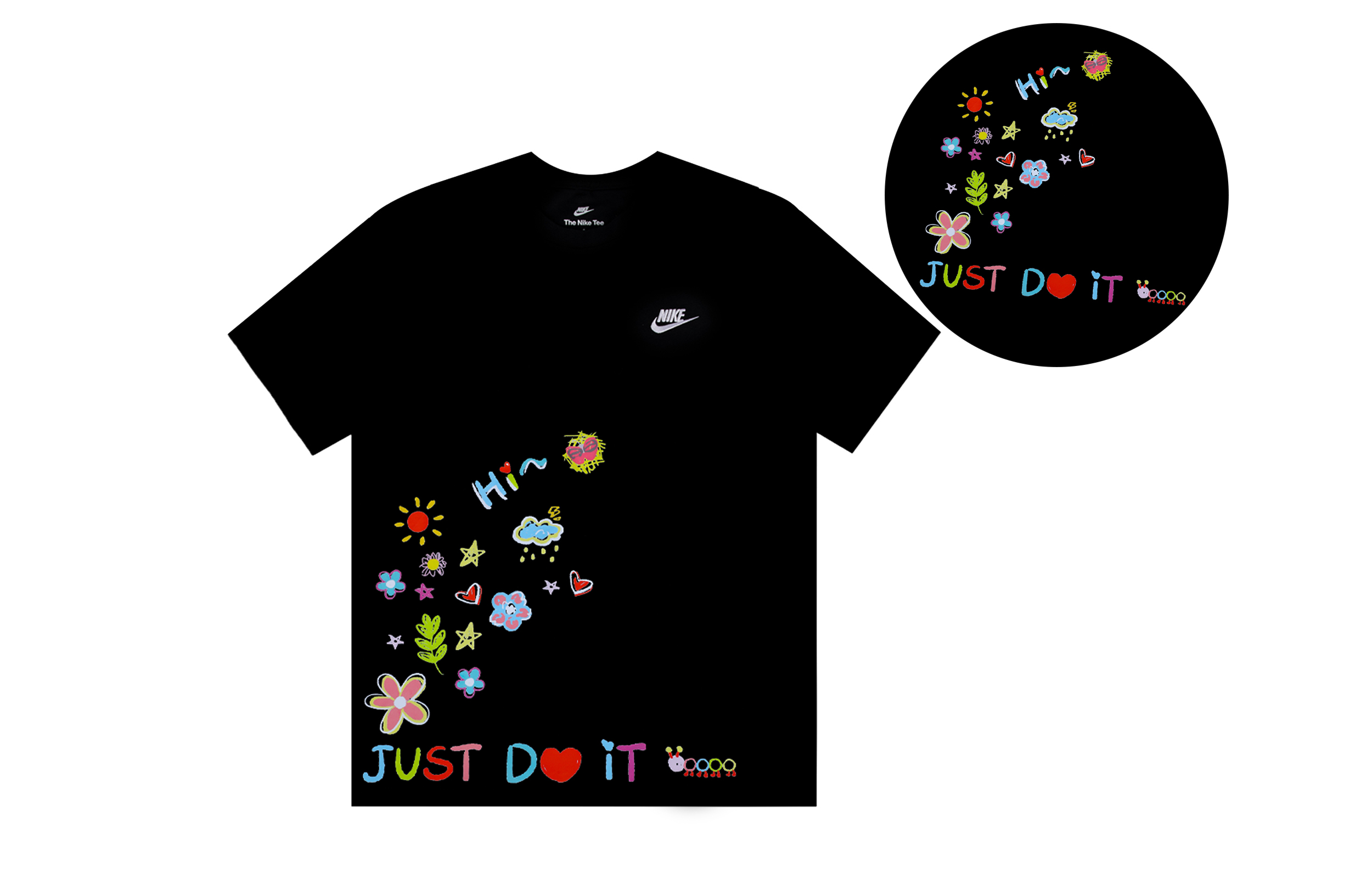 

Nike Футболка Unisex Black Lingyun Graffiti