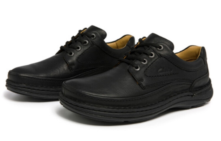 Мужские туфли Clarks Casual Shoes Men Low-Top Black — фото 3
