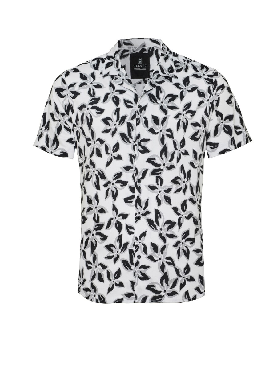 

Рубашка Slim Fit на пуговицах DESOTO, серый/светло-серый