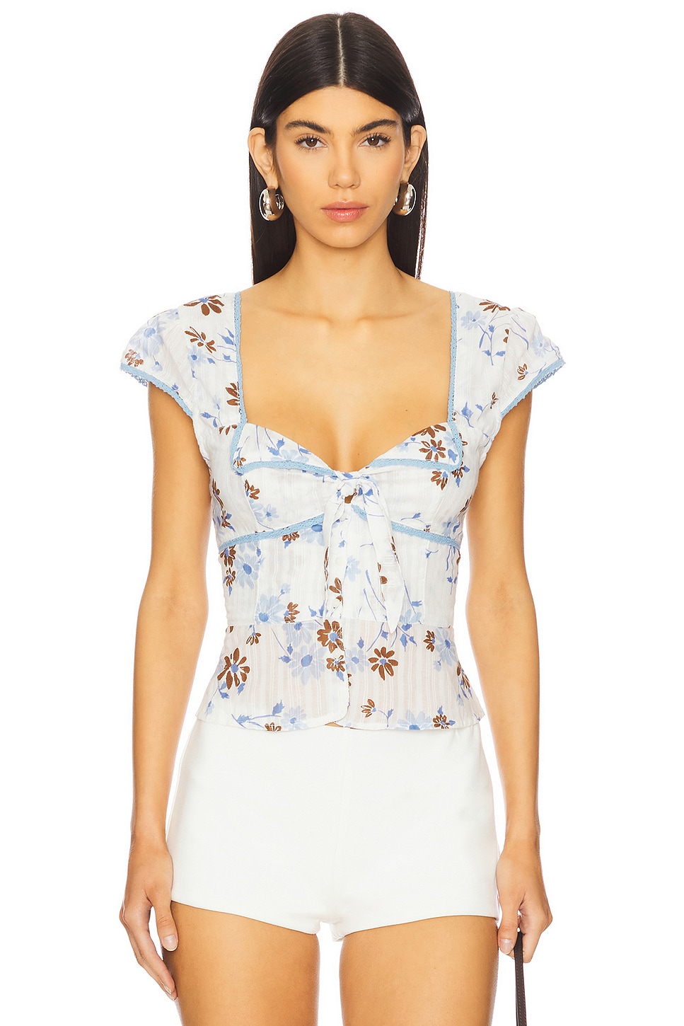 

Блуза "Call me baby" от Free People, white combo