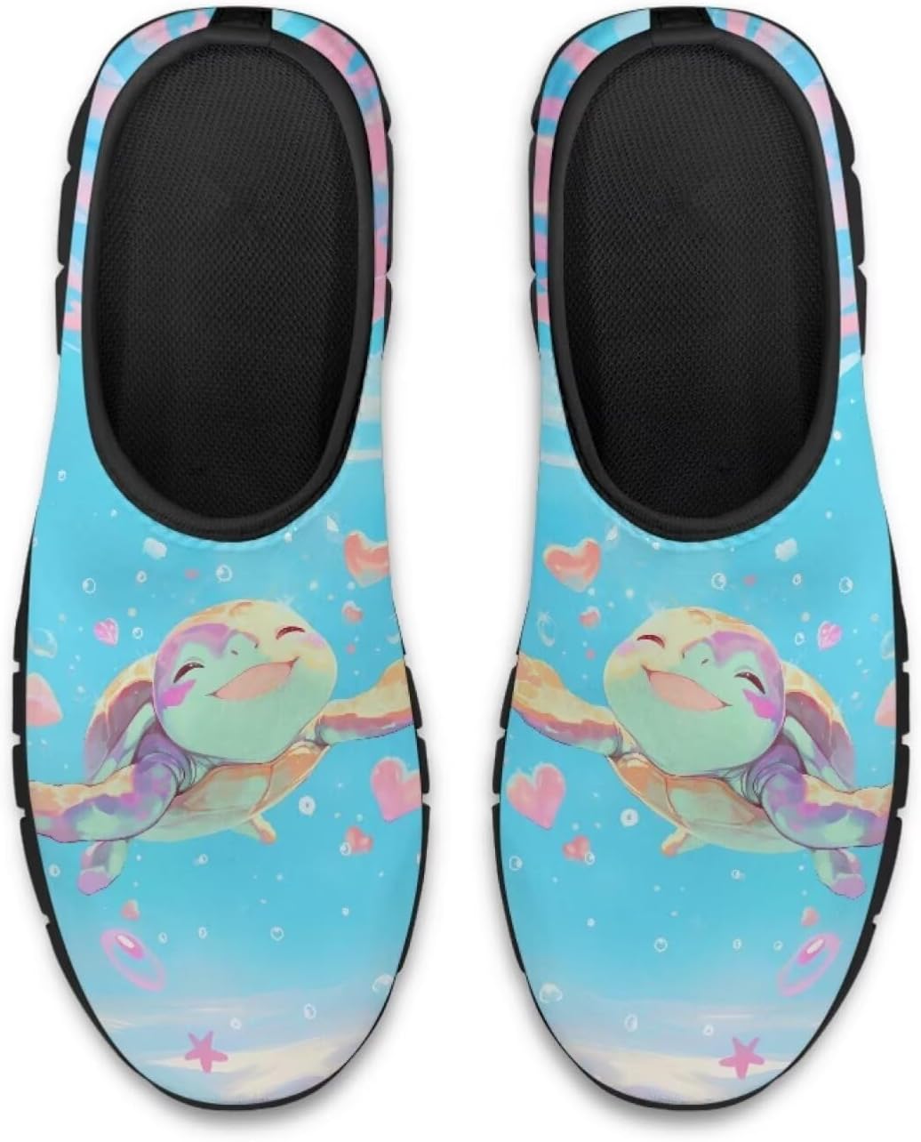 

Повседневные кроссовки Binienty для женщин и мужчин с принтом морской черепахи, лоферы с поддержкой свода стопы, низкие лоферы на платформе, Kawaii Sea Turtle