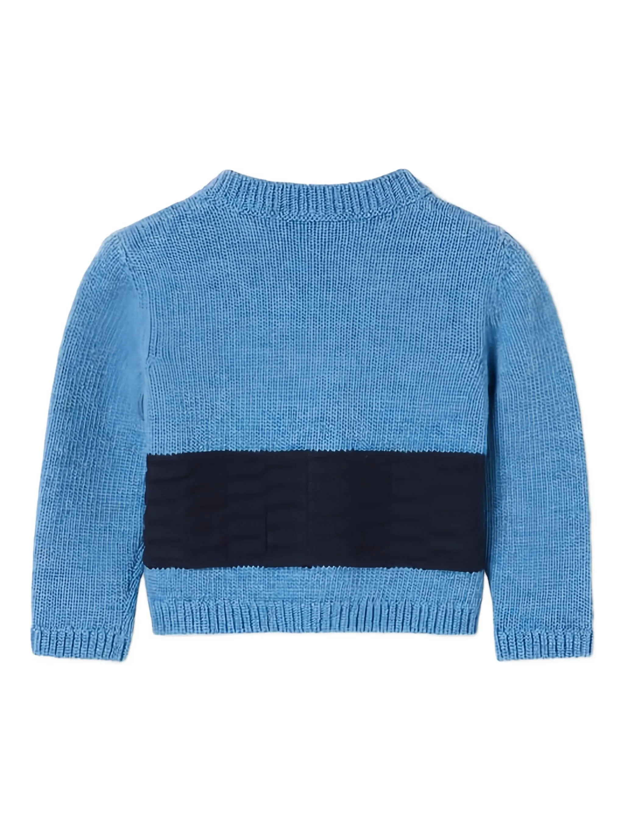 Кардиган из собачьей шерсти с вышивкой Gucci Kids, синий — фото 2
