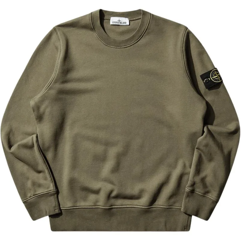 Толстовка с логотипом STONE ISLAND, зеленый