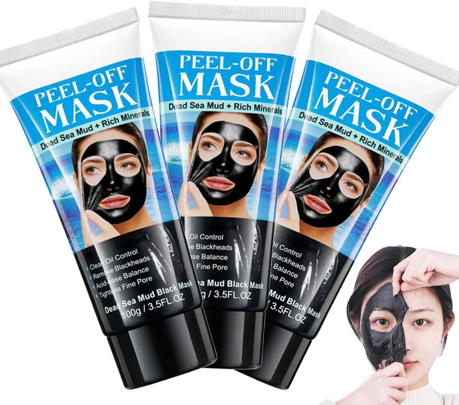 Маска для лица — Пленка очищающая Dead Sea Mud Black Mask, 100 мл