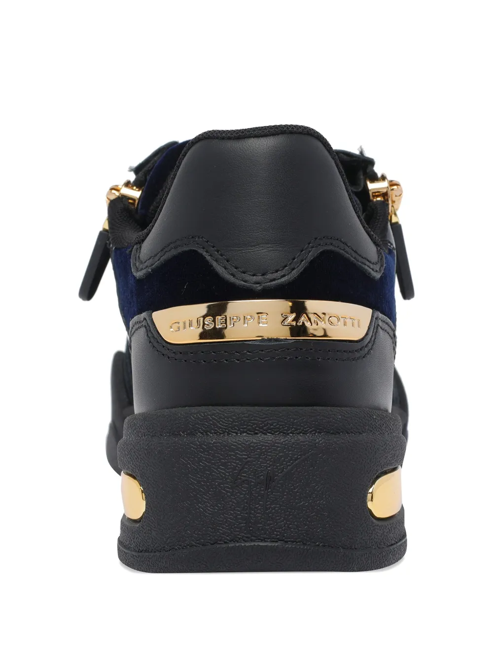 Кроссовки с застежкой-молнией и закругленным носком Giuseppe Zanotti, черный — фото 3