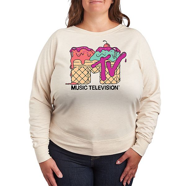 

Футболка с длинным рукавом MTV Ice Cream French Terry plus size Licensed Character