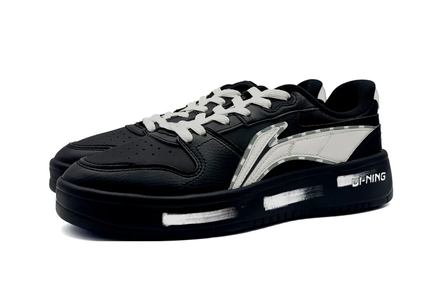 Кроссовки скейтбордические низкие Li-Ning Sycee Coverage Black — фото 4