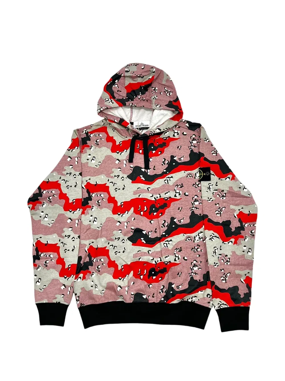 Худи Artcol с камуфляжным принтом Stone Island, розовый