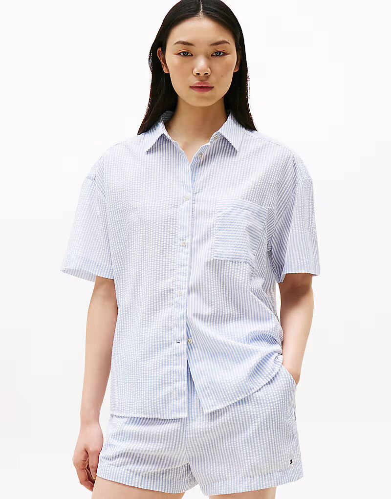 

Рубашка Tommy Hilfiger из ткани сирсакер в цвете Multi