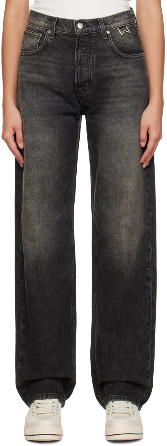 

Черные широкие джинсы Rhude