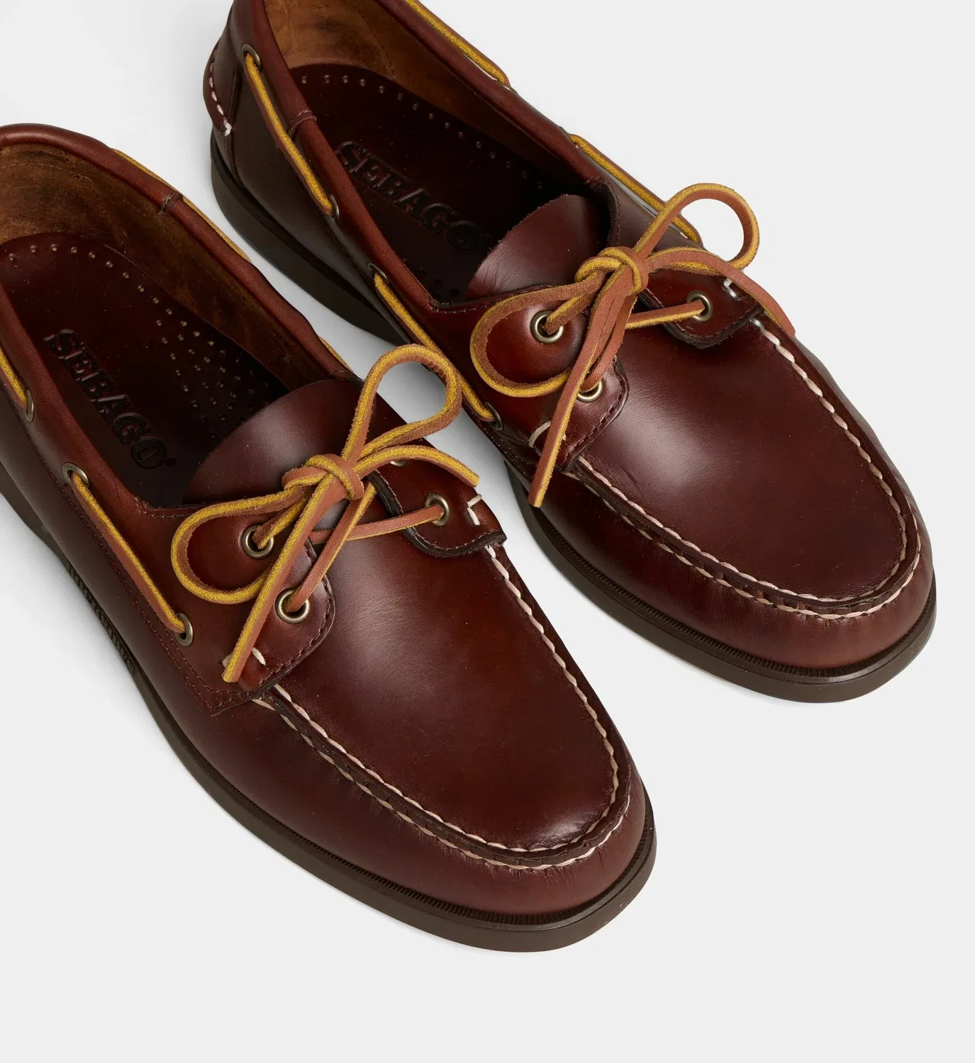 Мокасины Dockside Portland из вощеной кожи Sebago, коричневый — фото 4
