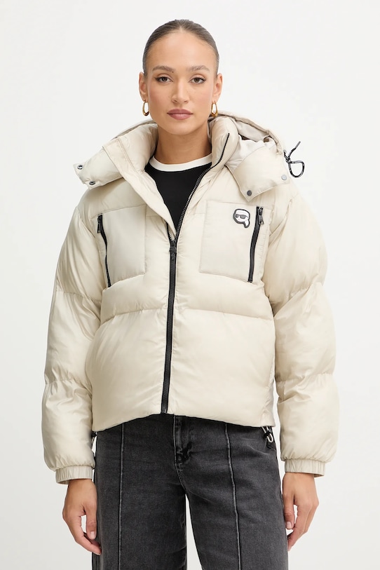 

Пуховая куртка ikon Karl Lagerfeld, бежевый