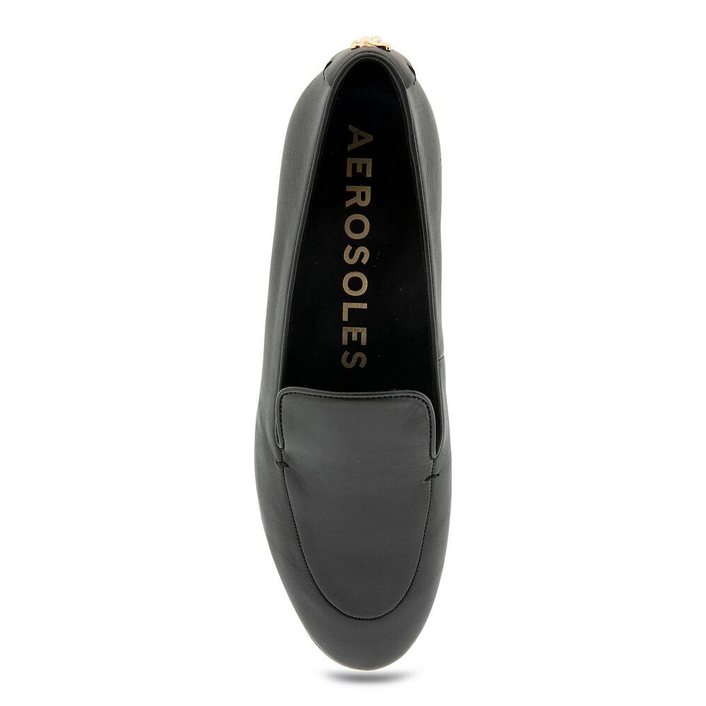 Женские кожаные лоферы Aerosoles Wells, цвет Gunmetal Pebbled Leath — фото 4