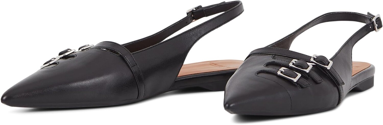 

Балетки Hermine Leather Slingback Flat Vagabond Shoemakers, черный