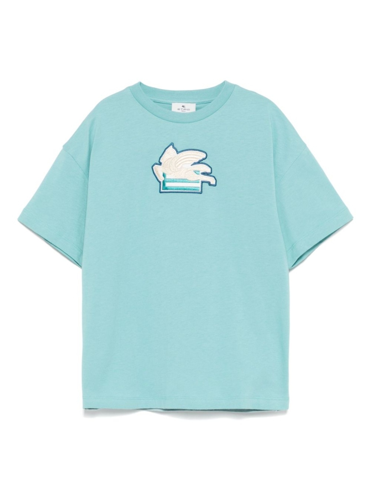 

ETRO KIDS футболка с логотипом Pegaso, синий