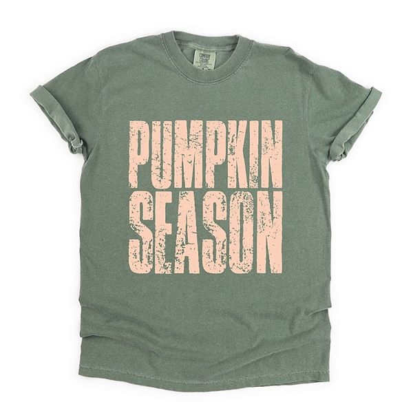 

Футболка с принтом Pumpkin season, дистресс Simply Sage Market, Moss