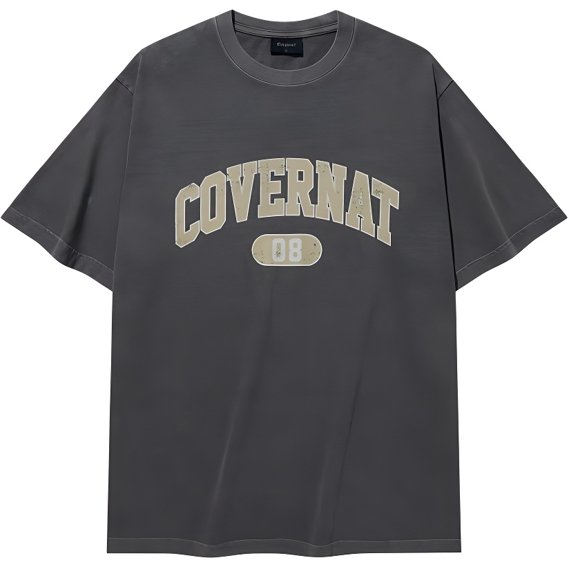 

Футболка SS25 мужская charcoal gray COVERNAT, серый