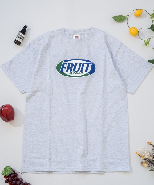 

Футболка с принтом, унисекс, короткий рукав FRUIT OF THE LOOM, серый