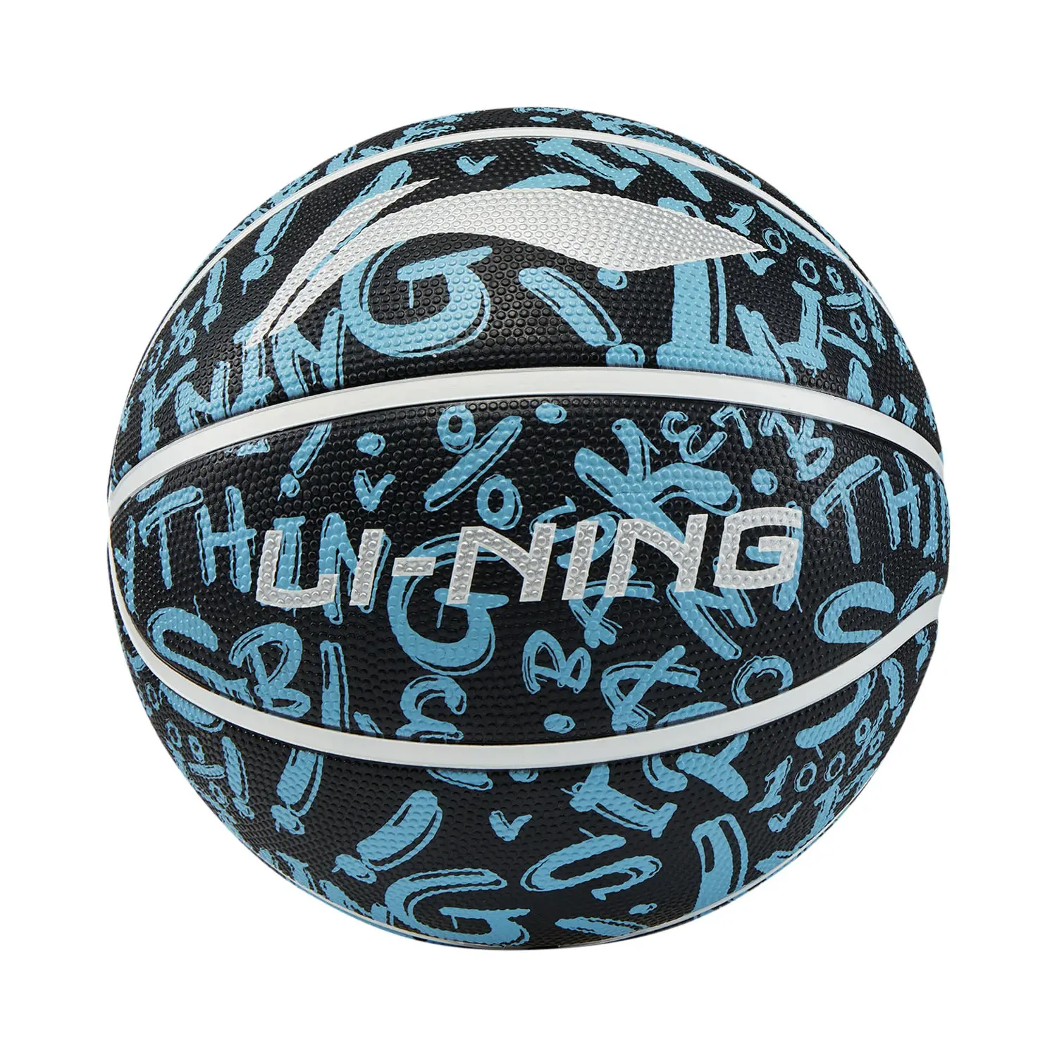 

LINING Резиновый баскетбольный мяч china blue black размер 6 для тренировок unisex