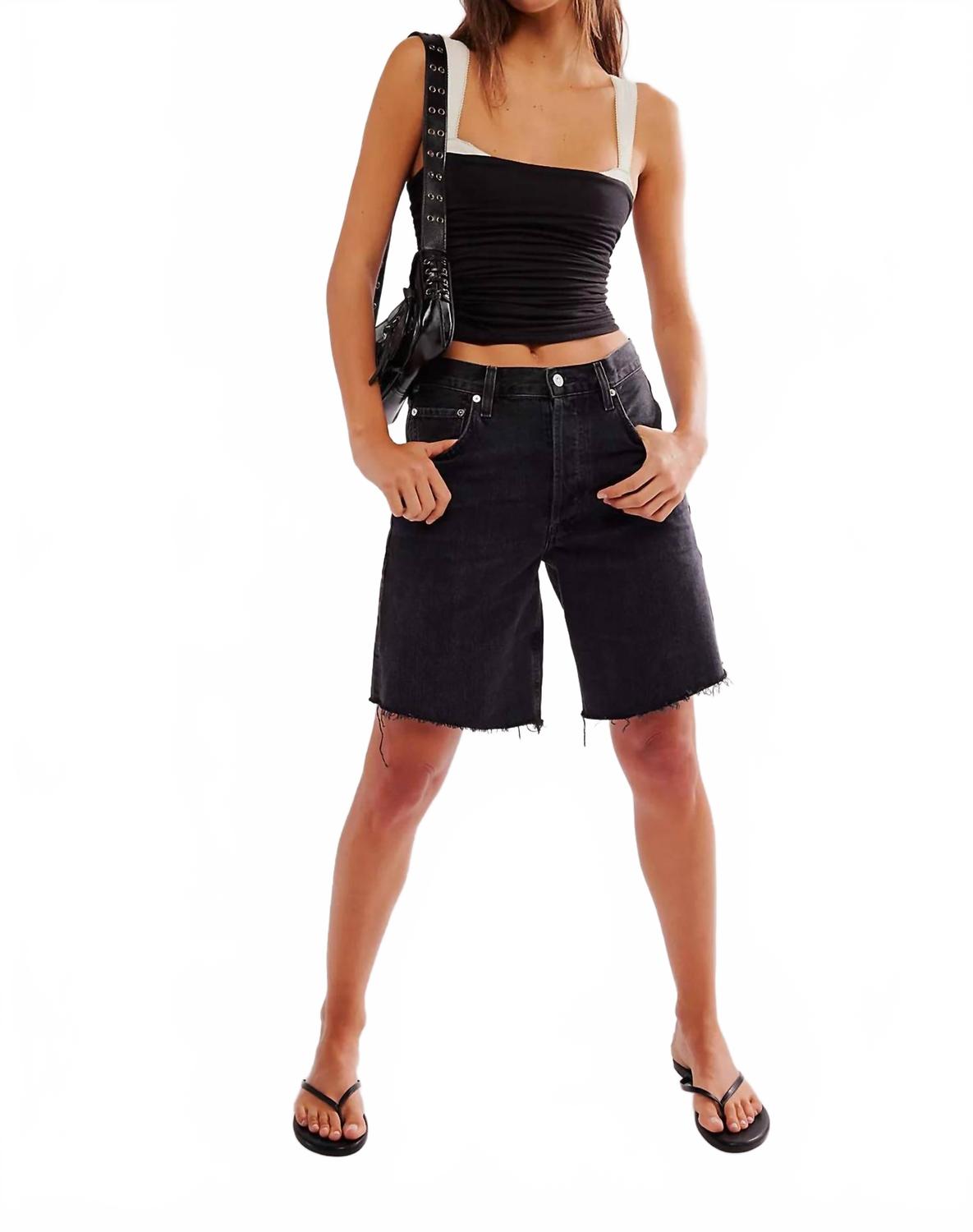 

Двухцветная майка в черном цвете Free People